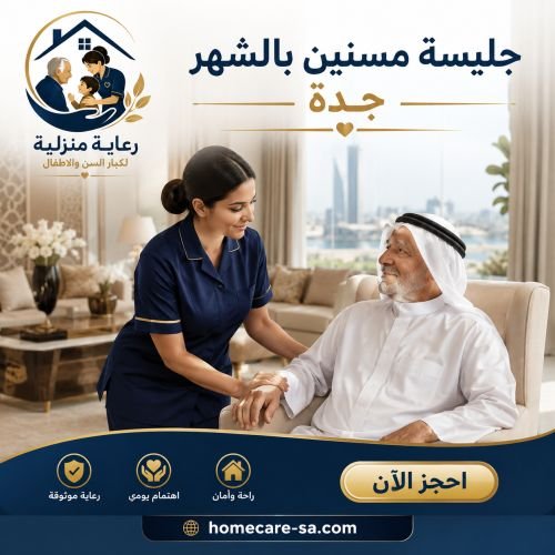 جليسه مسنين بالشهر جدة